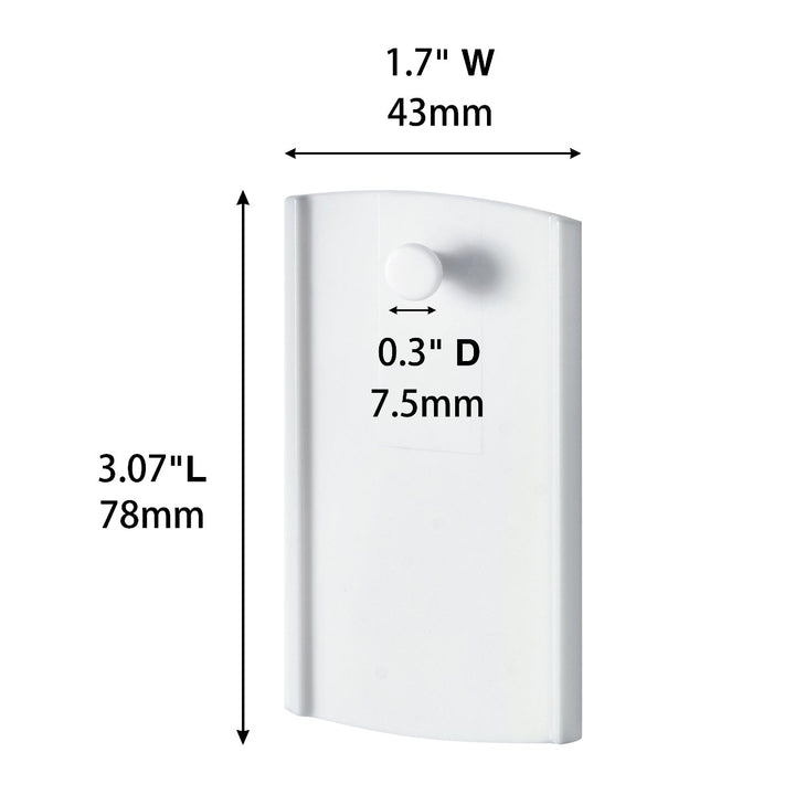 A flat display of a jumbo universal picture hanger with labeled dimensions.