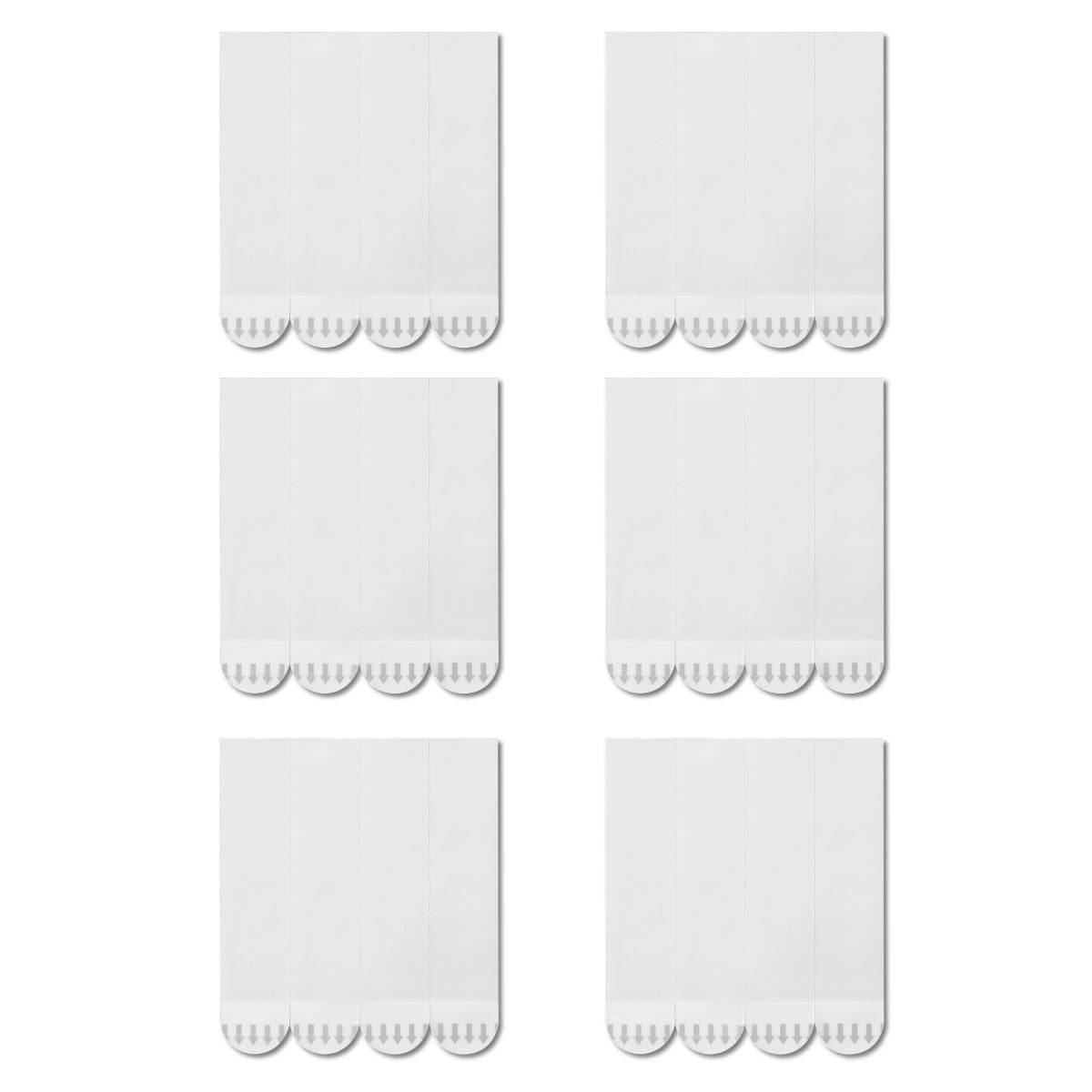 A flat display of multiple large refill strips.