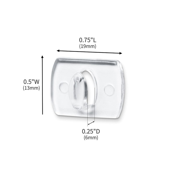 The microscopic size markings of the mini clip.