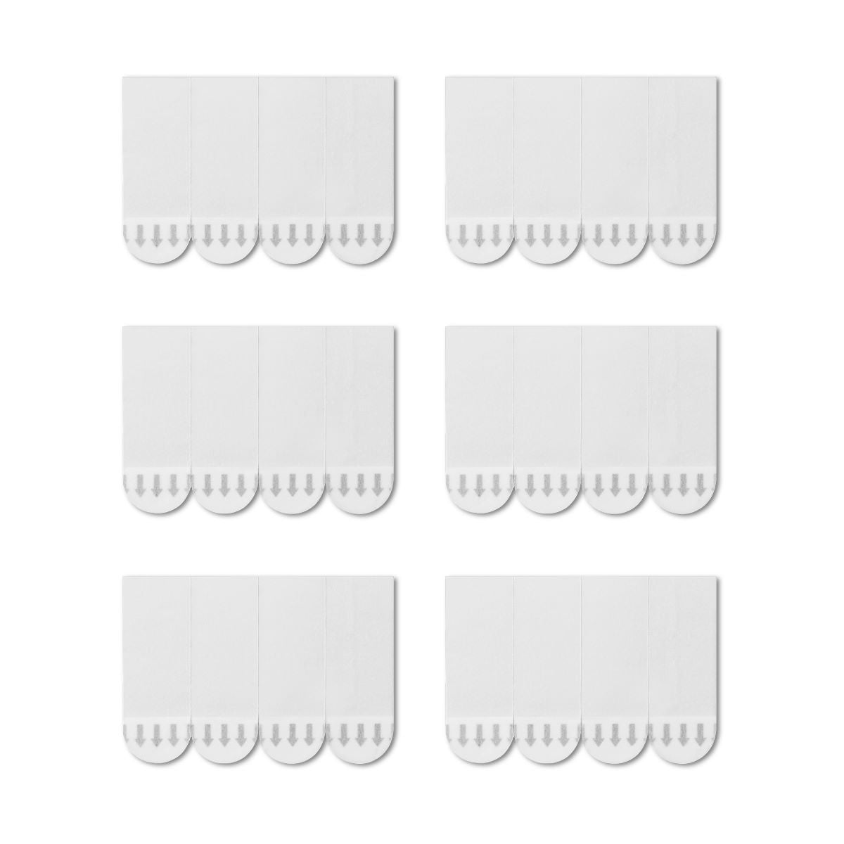 Four small refill strips per set, with a total of six sets displayed flat.